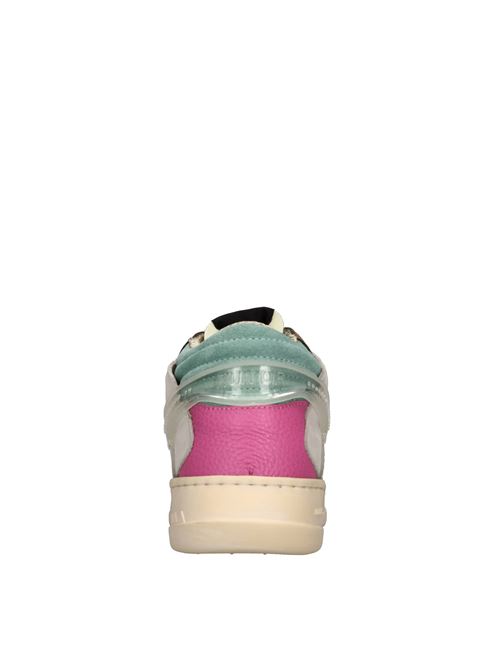 Sneakers modello MAD W in camoscio e tessuto RUN OF | MAD WBIANCO-FUXIA-GRIGIO-VERDE